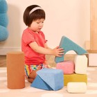 B  Toys Tumble-y Towers Soft Sensory Baby Blocks For Stacking