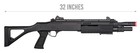 Fabarm Stf 12 Short Barrel Shotgun W  Fixed Stock  black  Airsoft Gun Airsoft Ri