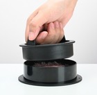 3-in-1 Burger Press Patty Maker Stuffed Hamburger Press Kit W  100 Wax Papers