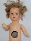 Antique Vintage Doll Paper Mache  Composition  Hole In Stomach Chest Belly