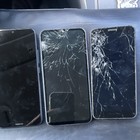 Nokia   Motorola   Samsung Mixed Lot Of 3 Smartphones - Some Cracked Screens