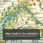Old Map Of Virginia 1612 - Vintage Virginia Art