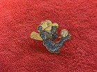 Pinzcity Carolina Blue Glitter Silver Grill Strong Arm Scare Bear Gold Hat Pin