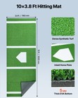 Vevor 10 x3 8  Baseball Softball Hitting Batting Mat Indoor Outdoor Training