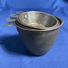 Vtg Mary Ann s Accurate Measure E Katzinger Co  Chicago Measuring Cups  Set Of 4