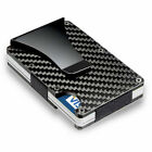Men s Leather Wallet Rfid Blocking Money Clip Credit Card Holder Slim Billfold