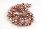 50 Czech Glass Teardrop Beads -- Half-coat Apollo Gold 6x4mm