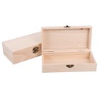 1 Set 2pcs Retro Wooden Gift Packing Boxes Creative Oblong Gift Storage Boxes