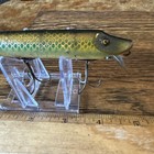 Vintage Early Odd Color Green Stamp Heddon Dowagiac Vamp Fishing Lure 4 1 2 