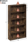 5 Tier Dvd Storage Shelf  Media Storage Tower For Cds   Video Games  Freestandin