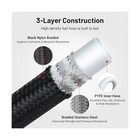 Evil Energy 10an Ptfe Fuel Line Kit An10 E85 Nylon Braided Hose 20ft Black