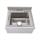 Commercial Utility Sink Stainless Steel Kitchen Sink 1 Compartment With Faucet