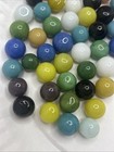 Vintage Bright Color Glass Marbles Lot Of 50 Peewee Size Ff Some Imperfections