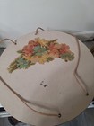 Vintage Sewing Basket Princess  Wicker Pink Round