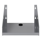 10 In  X 14 In  Stainless Steel Ticket Printer Shelf With Cord Grommet  18 Gauge