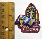 Boy Girl Scout Guide Mass-fun Patch Church Service Catholic Stained Glass Badge