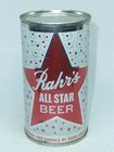 Empty Bottom Opened 12oz Rahr s All-star Beer Flat Top - Clean Wisconsin Can   