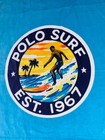 Polo Ralph Lauren Surf 1967 100  Cotton Beach Towel Turquoise Blue  35    X 66   