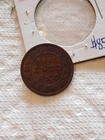 1884 Canada Large Cent 1 Cent Queen Victoria Copper Coin Vintage Canadian