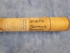 1960-era Maps Tarrant County Tx In Collectable Storage Tube poster Tube   obo 