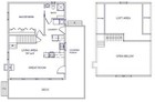Cabin W loft 24x32 Plans Package  Blueprints   Material List