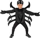 Kids Black Spider Costume   Legs Boys Girls Tarantula Suit Halloween 3 - 12 Yrs