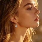 925 Sterling Silver Dangle Earrings For Women Filigree Leverback Drop Earrings J
