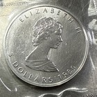 1989 Canada Elizabeth Ii 5 Dollars 9999 Silver Maple Leaf 1 Oz Coin  31