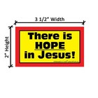 There Is Hope In Jesus    Gospel Tracts   Sticker   Pack Of 50