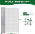 Amagabeli Galvanized Hardware Cloth 1 4 Inch 48 X 100ft 23 Gauge Chicken Wire Fe