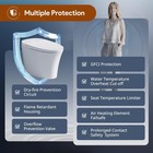 St12u Smart Toilet Ada Height Bidet Toilet With Auto Open   Close Lid 1000g Map