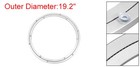 20  Aluminum Lazy Susan Metal Rotating Turntable For Dining-table Silver