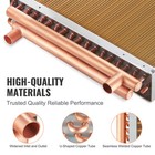 Uimoso 18 x 20  Heat Exchanger Water To Air 3-row 3 8  Copper Ports 242 Fins