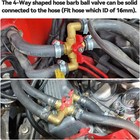 Heater Core Bypass Valve 4-way Solid Brass Automobile Integrated Manua