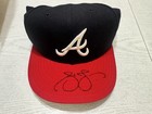 Andruw Jones 2001 Fleer Legacy Signed Baseball Hat Cap Coa Atlanta Braves Hof