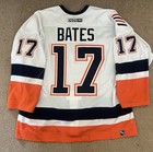 Shawn Bates 2003-04 Game Worn Used Ny Islanders Hockey Jersey - Meigray Loa