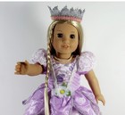 Lavender Princess Fairy Dress Crown Doll Clothes For 18  American Girl  debs  