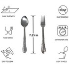 12 24 Pieces Stainless Steel Forks And Spoons Flatware Tableware Set Kitchen