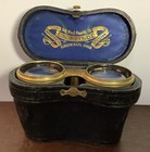 Mt670 Antique Mother Of Pearl   Brass  French Opera Glasses Paris Beautiful 