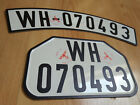 Set Of Motorcycle Ww2 German Army Wehrmacht Metal License Plate Replica Custom  