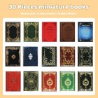 30 Pieces 1 12 Scale Miniatures Dollhouse Books Assorted Small 