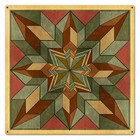 Barn Quilt Art Sign  Box Pattern Desert Tone  Pennsylvania Dutch Amish