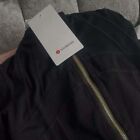 Lulu Women s Define Style Jacket Black gold Slim Exercise High Elastic  Size 2