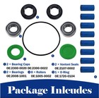 8 Roller Repair Kit 3430-0381 With Seals O-ring Fit Hypro 7560 Agricultural Pump