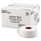 Gen 1511 3 3 In  X 1200 Ft  1-ply Jrt Jumbo Bath Tissue - White  12 carton  New