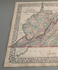1867 Mitchell s County Map Of Virginia And West Virginia Original Antique Map