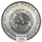 Mexico Silver 5 Pesos Hidalgo  1955-1957  Xf au