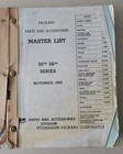 Packard 1955 1956 Parts And Accessories Catalog List Small World Reprint Book