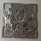 Vintage Don Drumm Studios Cast Metal  happy Birthday 2u  9 Piece Puzzle Complete