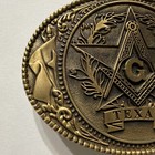 Texas Masonic Belt Buckle 2011 Grand Master T e     gene    Carnes As Pics Rare     